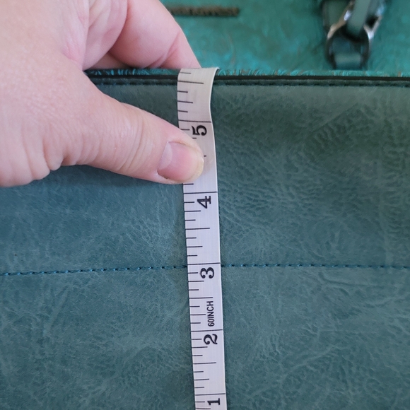 Montana West Teal Tooled Conceal Carry Tote Bag - Picture 8 of 8